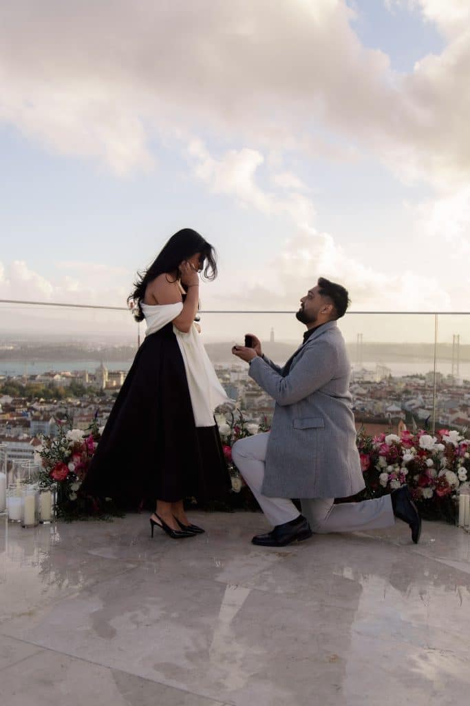 Private Rooftop Proposal in Lisbon