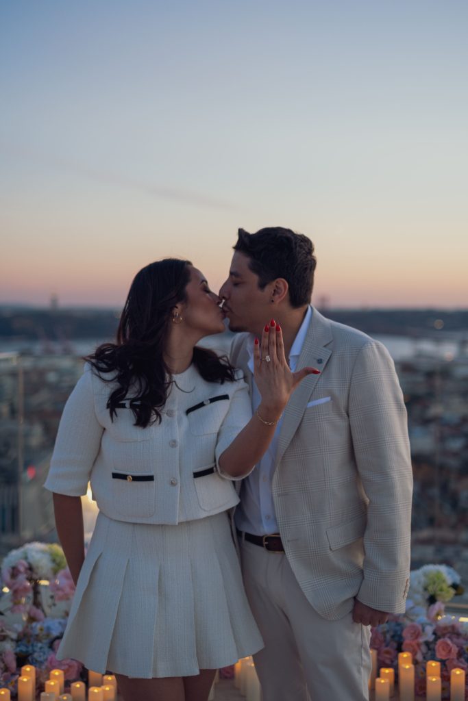 Rooftop Marriage Proposal in Lisbon, Portugal