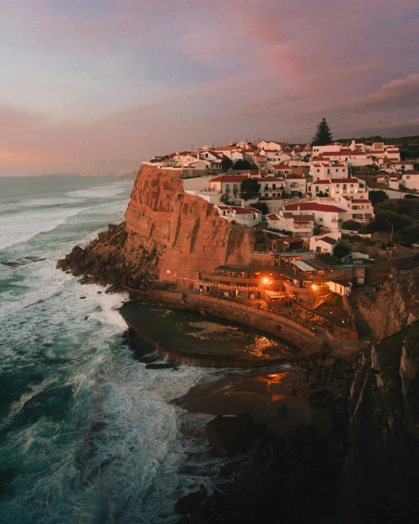Azenhas do Mar Resraurant for an Engagement Celebration